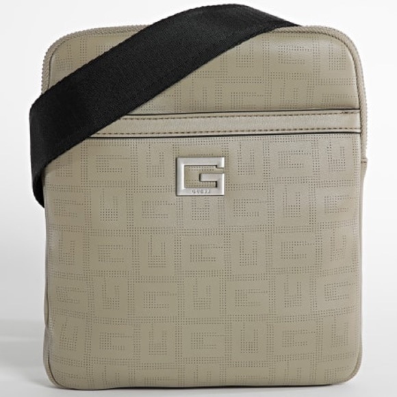New GUESS Saddlebag HMHIDEP2358 Taupe - Picture 1 of 14